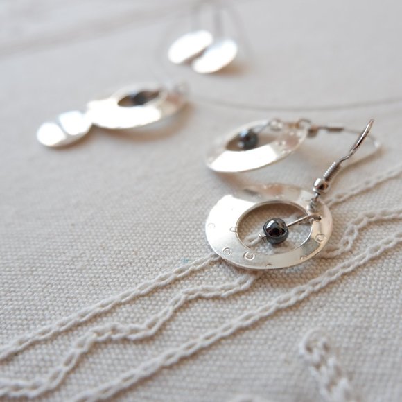 Sterling Silver Necklace and Earrings Set - Picture 5 of 8